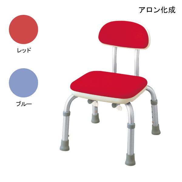 シャワーチェア 介護用 風呂 椅子(アロン化成)安寿 背付シャワーベンチ Mini S(ミニS)(レッド/ブルー)【要組立】【送料無料】【ポイント10倍】|介護応援館