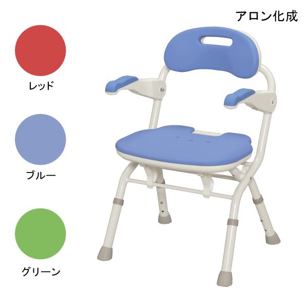 シャワーチェア 介護用 風呂 椅子 (アロン化成)安寿 折りたたみシャワーベンチ FSフィット(レッド/ブルー/グリーン)【組立済】 【送料無料】【ポイント10倍】