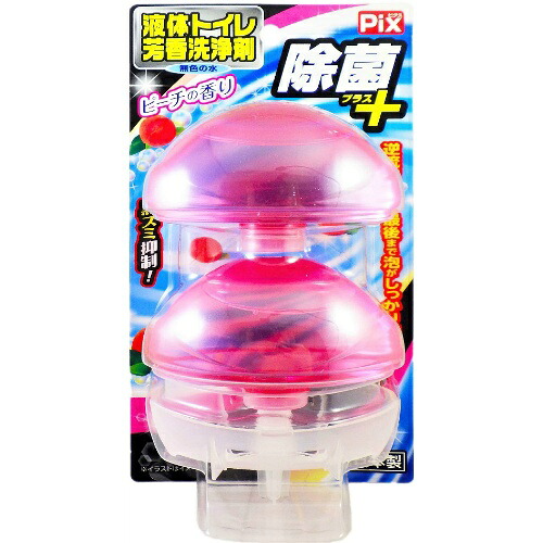 【送料お得・まとめ買い&times;48個セット】リベロ ピクス 除菌プラス 液体トイレ 芳香洗浄剤 ピーチの香り 2個入｜ホームライフ