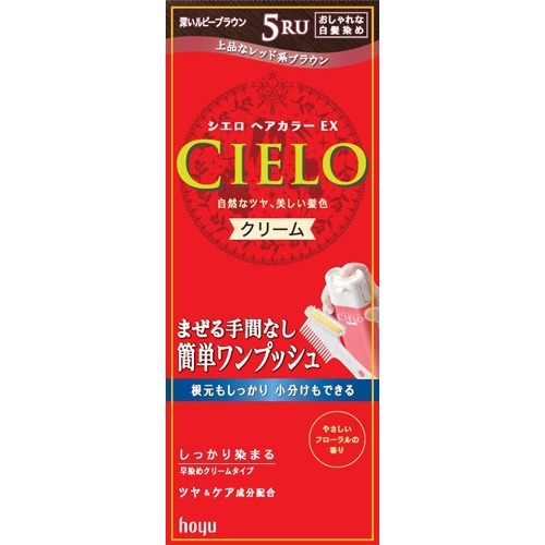楽天市場】ホーユー シエロヘアカラーEXクリーム 5RU 深い