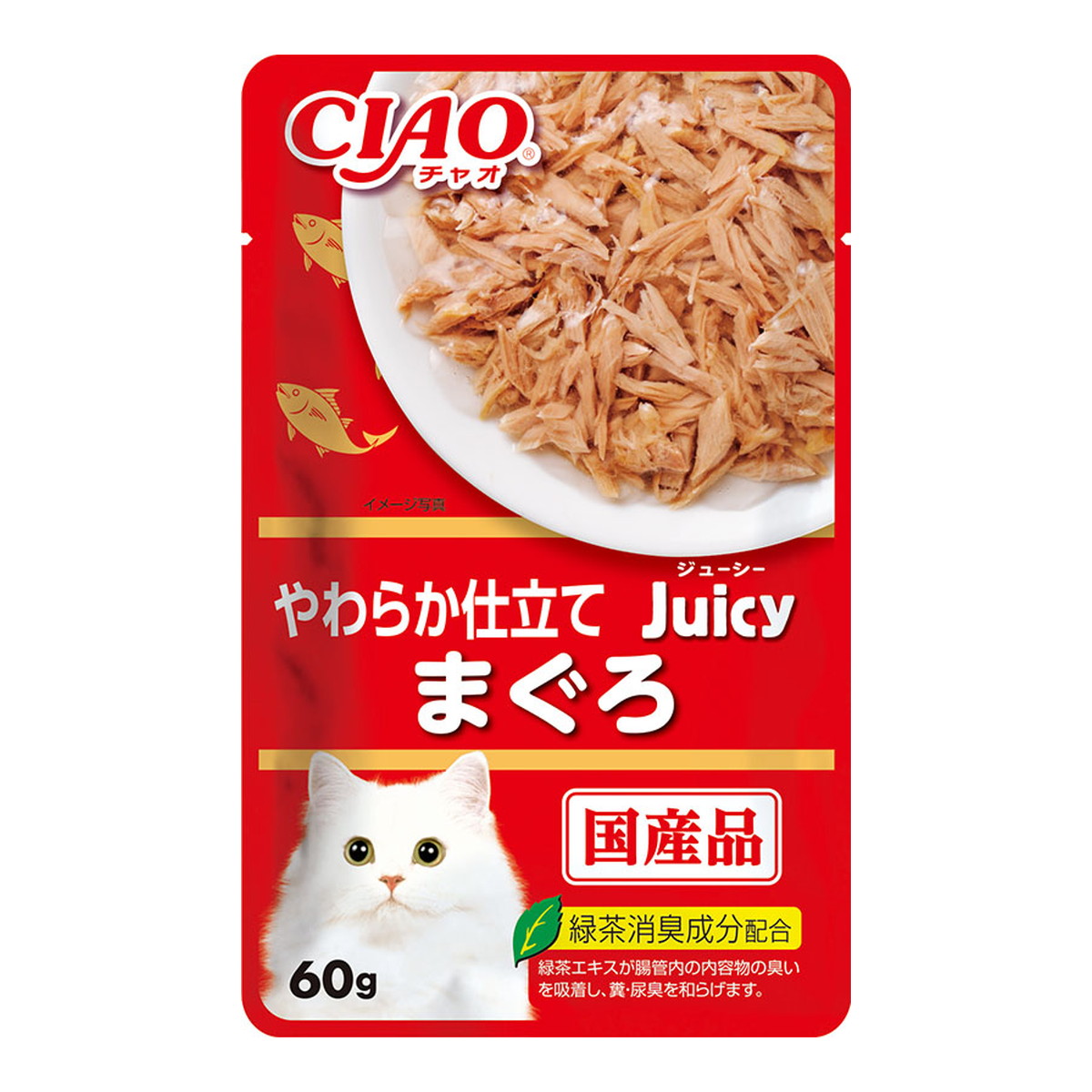 超熱 いなばペットフード Juicy まぐろ かつおバラエティ 60g×6袋入数