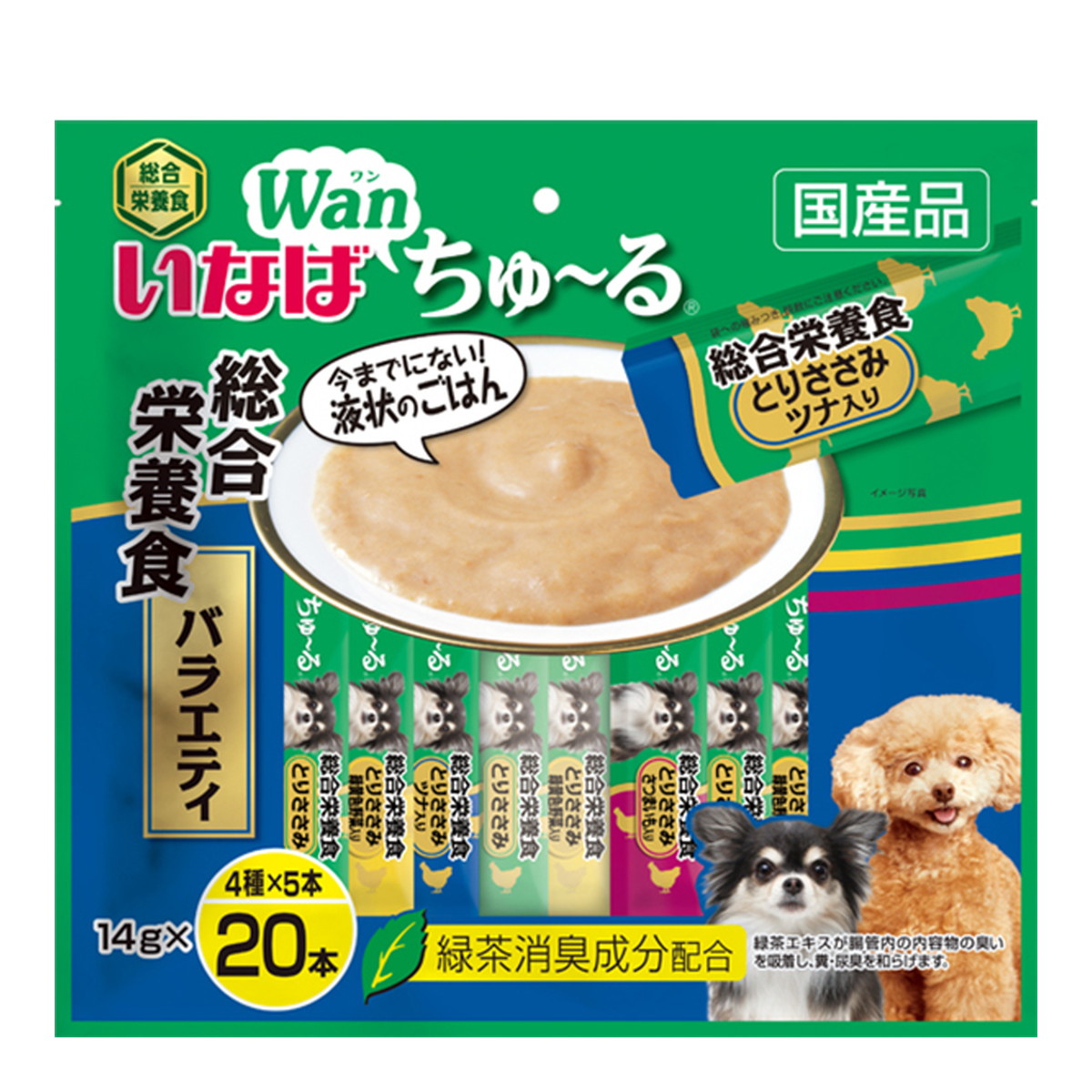 激安 いなば Wan ちゅーる 総合栄養食 バラエティ 4種 14g×20本入 犬用