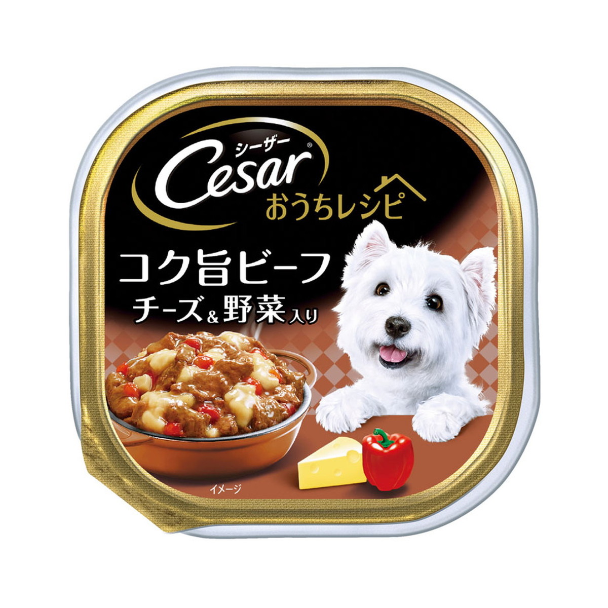 【送料お得・まとめ買い×96個セット】マースジャパン シーザー おうちレシピ コク旨ビーフ チーズ&野菜入り 100g