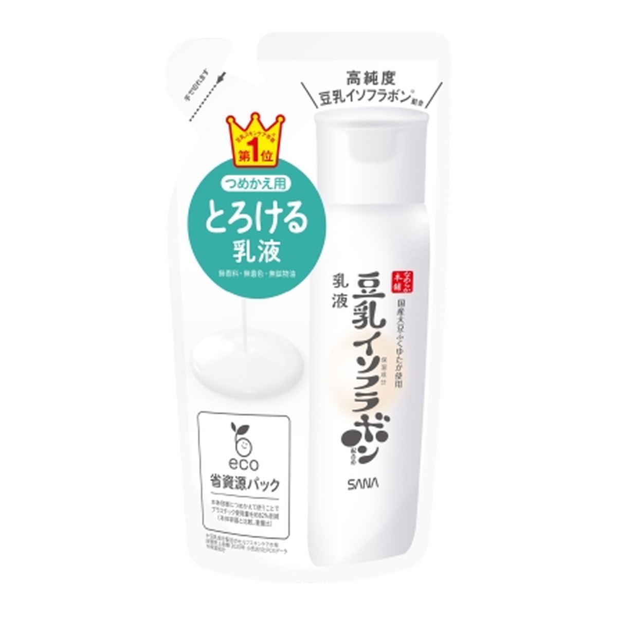 【送料お得・まとめ買い×7個セット】常盤薬品工業 SANA サナ なめらか本舗 豆乳イソフラボン とろける乳液 NC つめかえ用 130ml