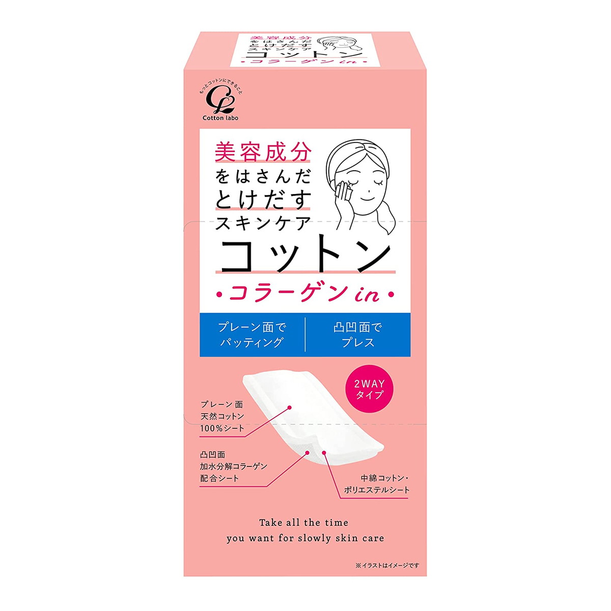贈答品 送料込 まとめ買い×13個セット コットンラボ 美容成分をはさんだ とけだすスキンケア コットン コラーゲンin 50枚