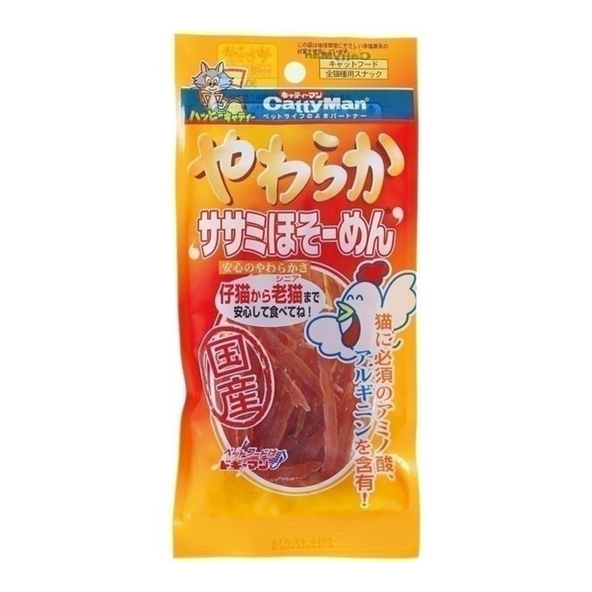 【送料お得・まとめ買い×72個セット】ドギーマン ハヤシ キャティーマン やわらかササミ ほそーめん 30g|ホームライフ