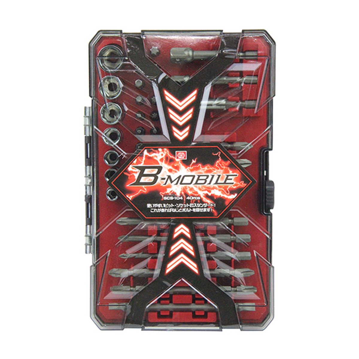 【送料お得・まとめ買い×11個セット】藤原産業 SK11 B-Mビットセット40Pcs SCS-104|ホームライフ