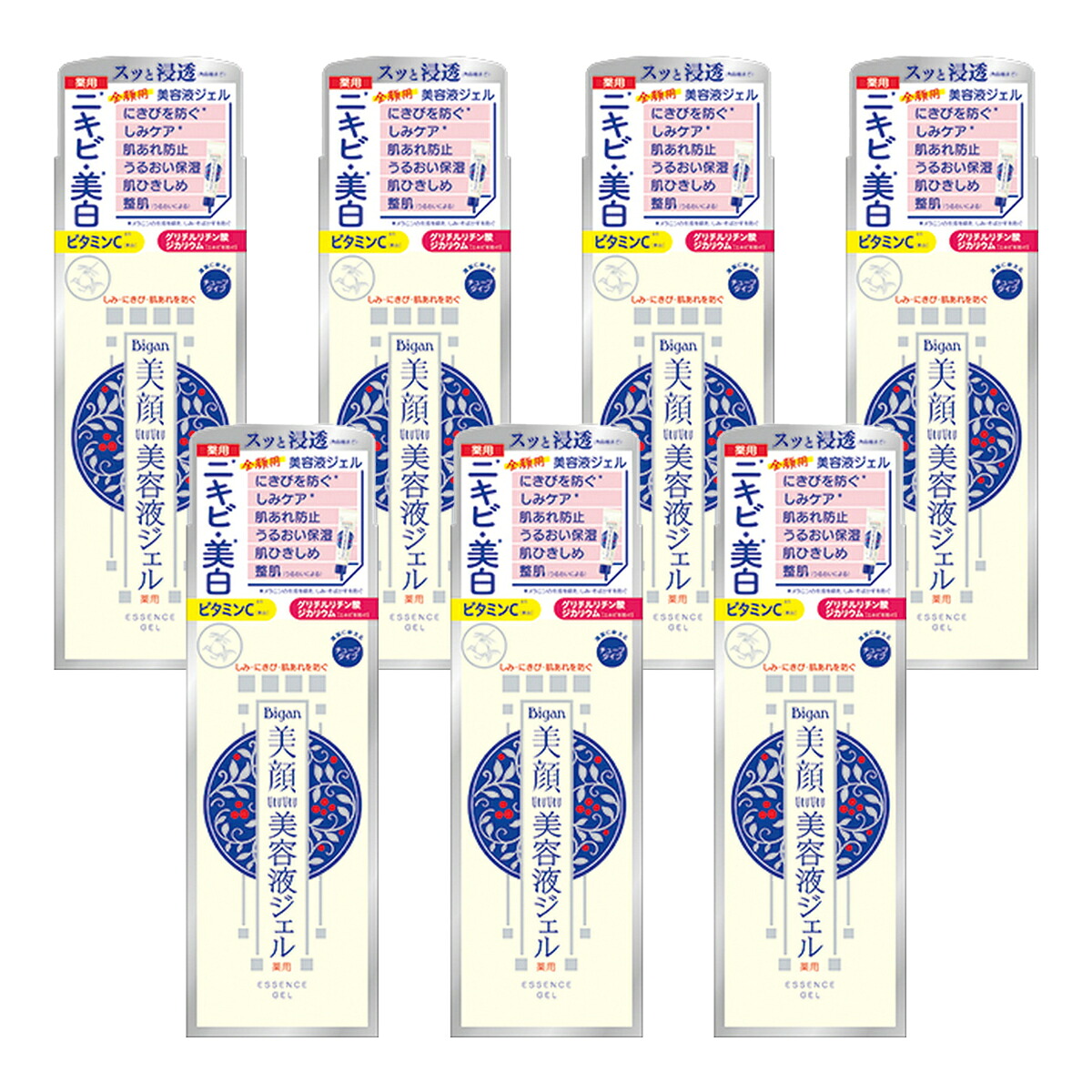 【送料お得・まとめ買い×7個セット】明色化粧品 明色美顔 薬用 美白美容液ジェル 45g　（ 4902468113291 ）チューブタイプ 保湿ケア スキンケア 保湿ジェル