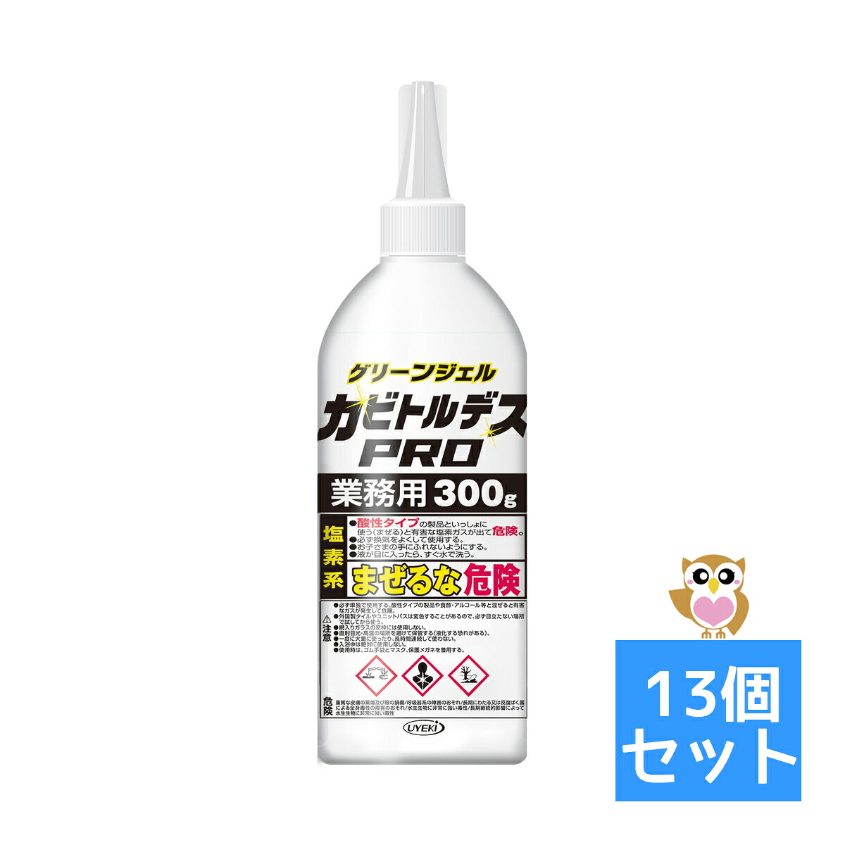 【送料お得・まとめ買い×13個セット】UYEKI ウエキ カビトルデス PRO 業務用 グリーンジェル 300g カビ取り 4968909059993