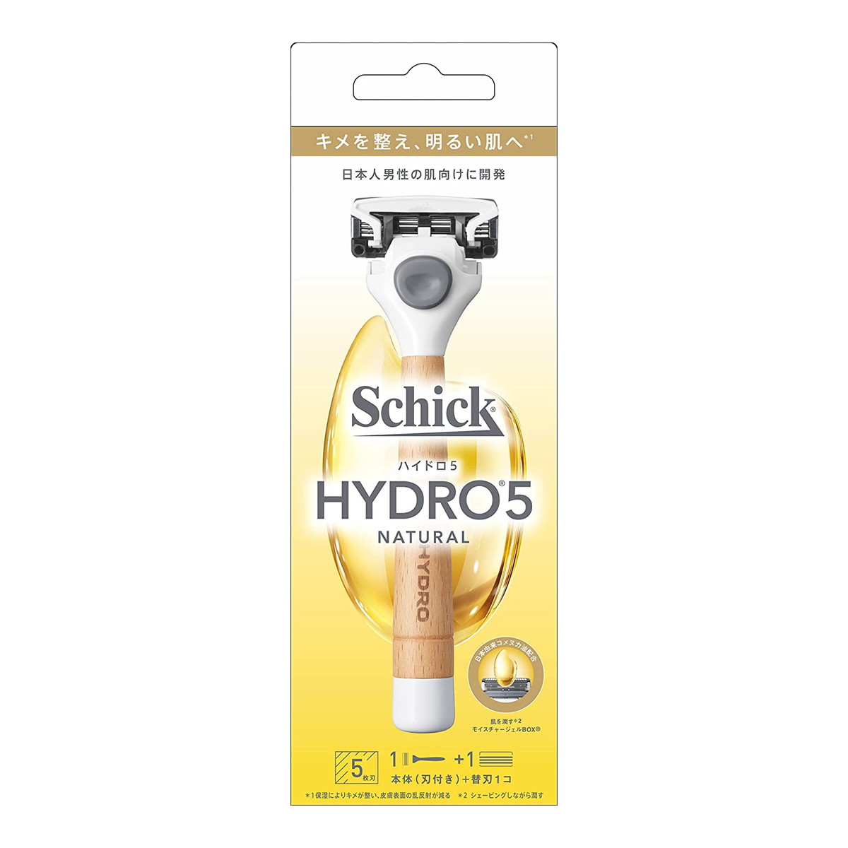 Schick シック ハイドロ5 ナチュラル 替刃1コ ホルダー刃付き