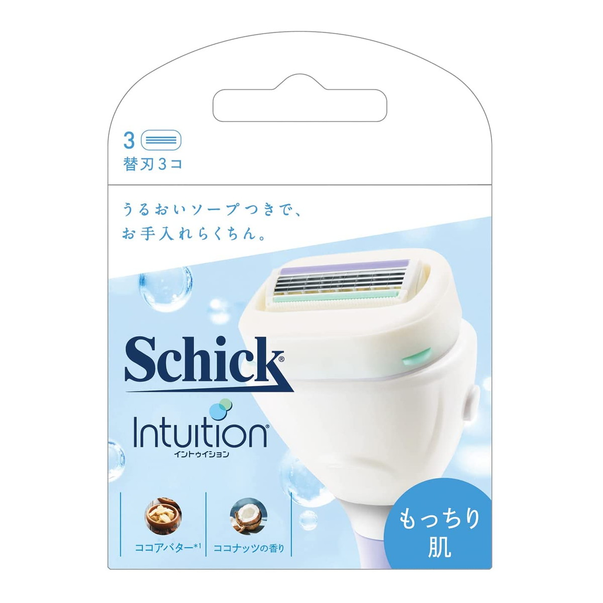 【送料お得・まとめ買い×13個セット】Schick イントゥイション もっちり肌 替刃 3コ入|ホームライフ