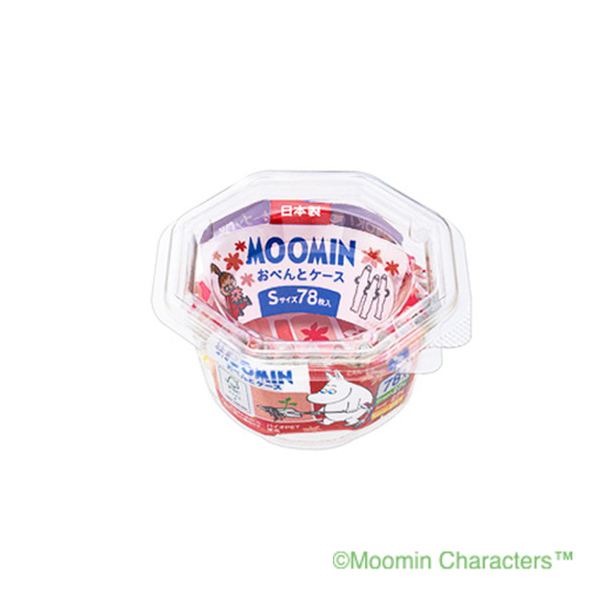 【送料お得・まとめ買い×150個セット】東洋アルミエコープロダクツ MOOMIN おべんとケース S 3色アソート 78枚入
