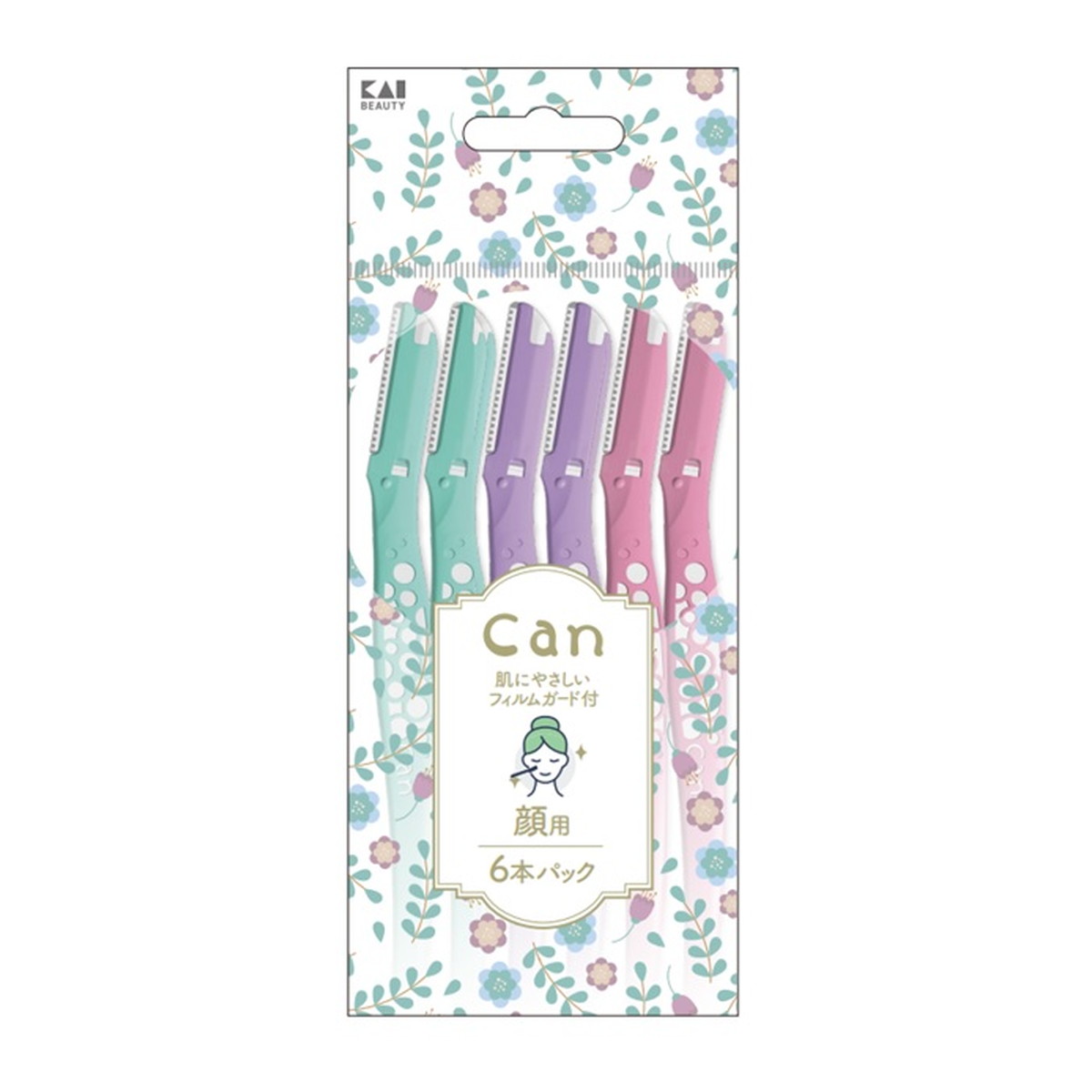 【送料お得・まとめ買い×120個セット】貝印 キャンバブル GA0117 フェイスL 6本入