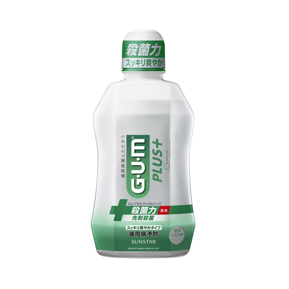 【送料お得・まとめ買い×11個セット】サンスター ガム プラス デンタルリンス スッキリ爽やかタイプ450mL 液体ハミガキ