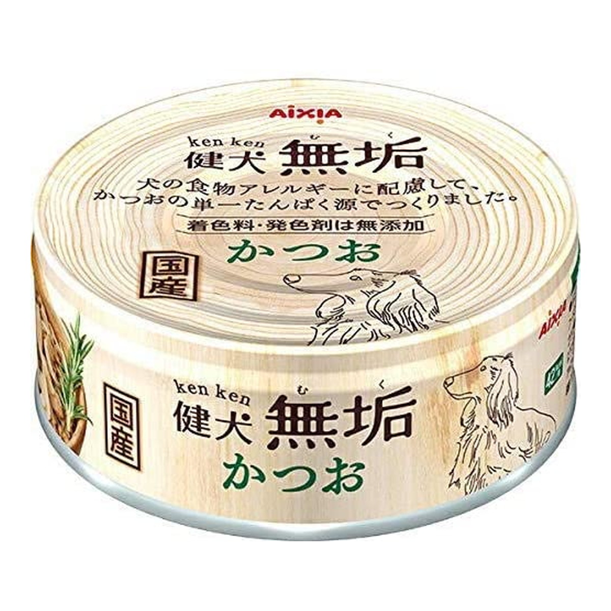 【送料お得・まとめ買い×48個セット】アイシア AXIA 健犬 無垢 かつお 65g