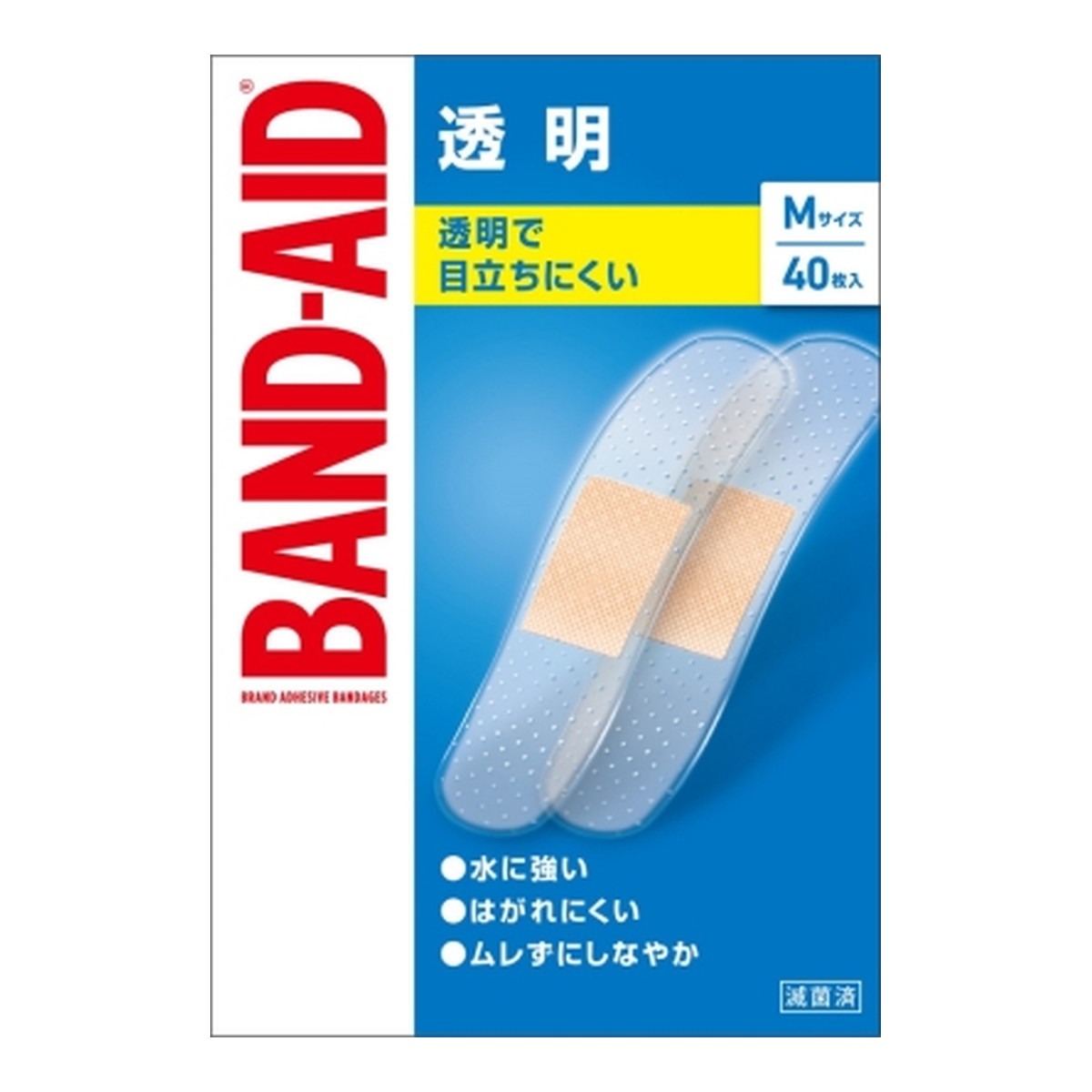 【送料お得・まとめ買い&times;36個セット】BAND-AID バンドエイド 透明 Mサイズ 40枚入｜ホームライフ