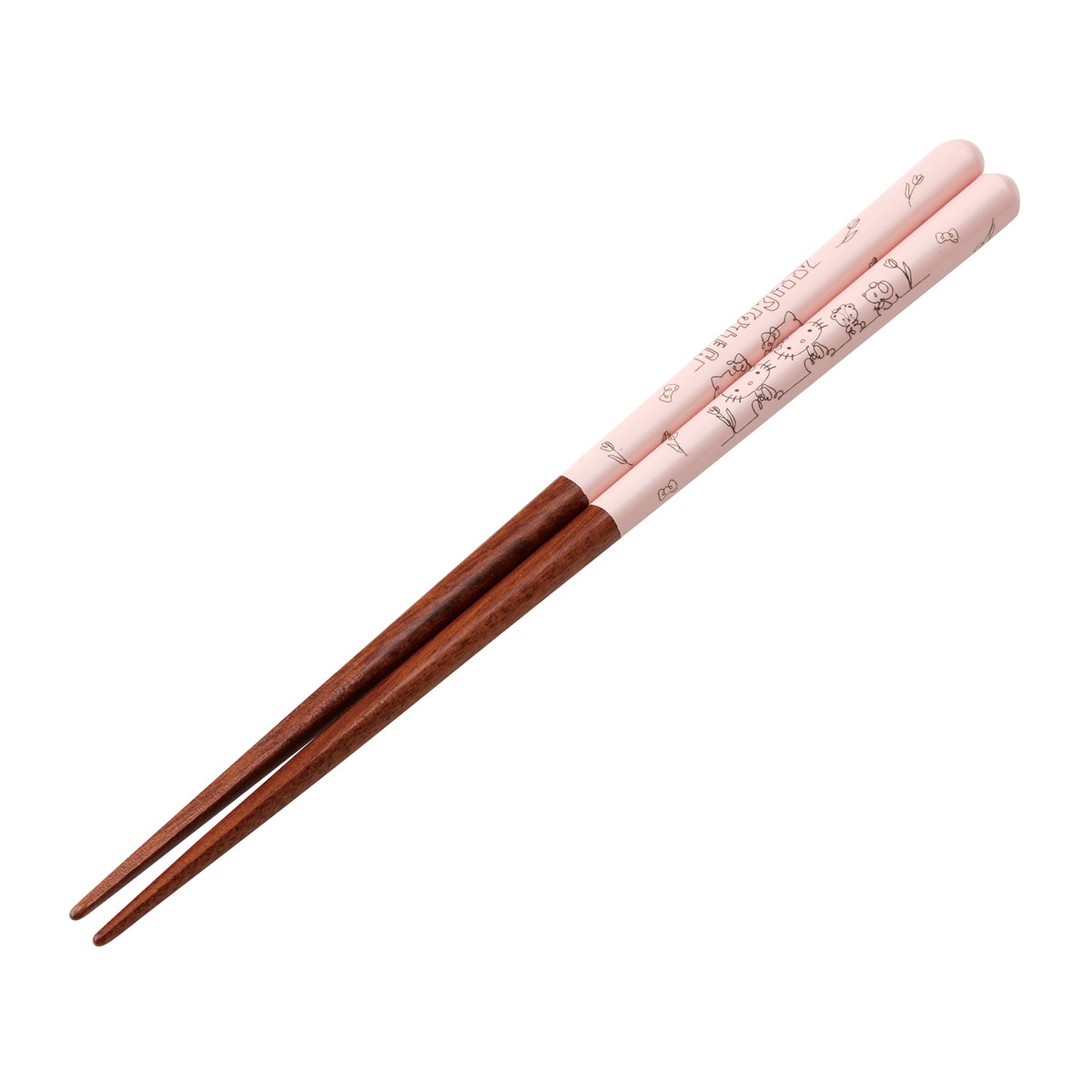 【送料お得・まとめ買い×9個セット】スケーター 塗り箸 21cm ハローキティ ラインデザイン ANN4SQ
