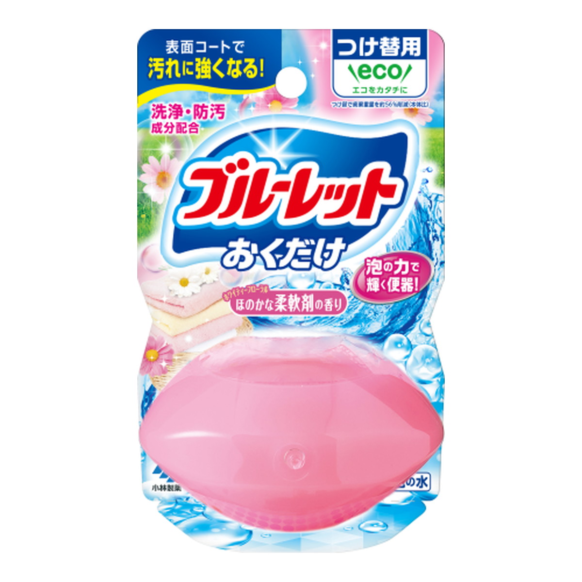 【送料お得・まとめ買い&times;48個セット】小林製薬 液体ブルーレット おくだけ つけ替用 洗いたて柔軟剤の香り 70ml｜ホームライフ 11,041円