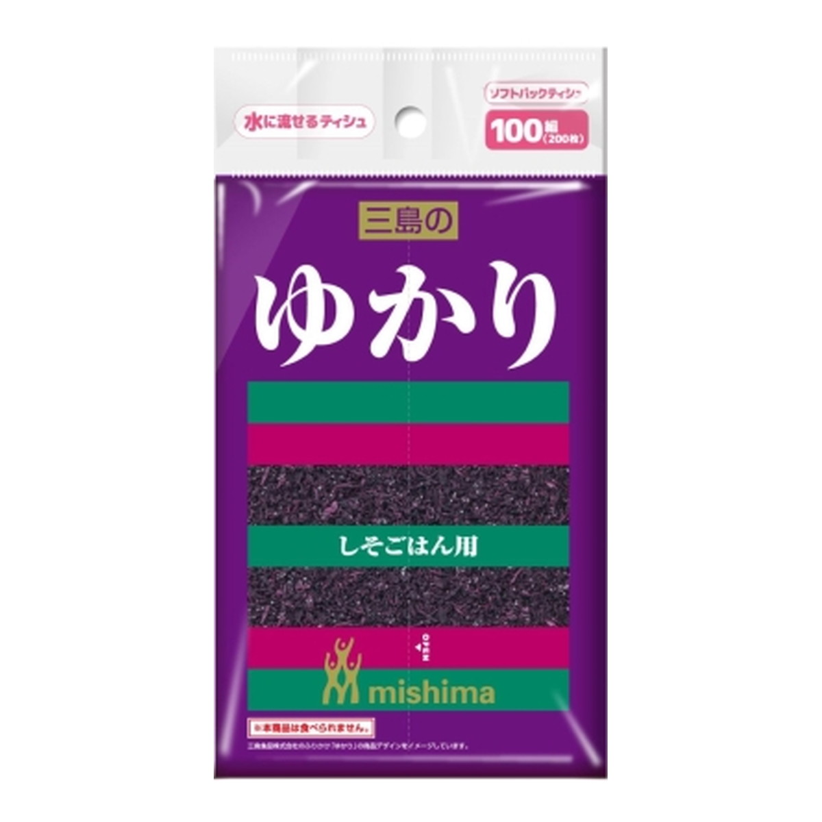 【送料お得・まとめ買い×300個セット】ダイレイ 三島食品 ふりかけ 水に流せる ソフトパック ティシュ 100組
