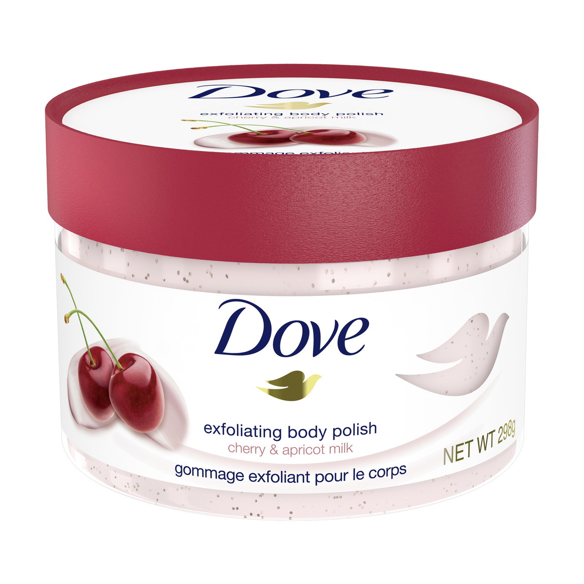 【送料お得・まとめ買い×11個セット】ユニリーバ Dove ダヴ クリーミー スクラブ チェリー&アプリコットミルク 298g