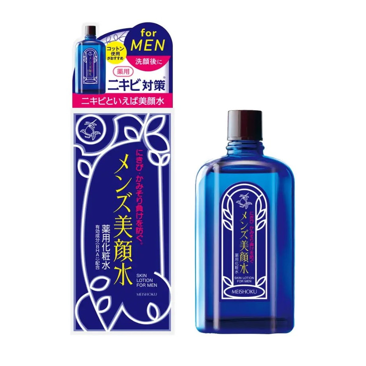 【送料お得・まとめ買い×9個セット】明色化粧品 薬用 メンズ 美顔水 90ml 医薬部外品 薬用化粧水