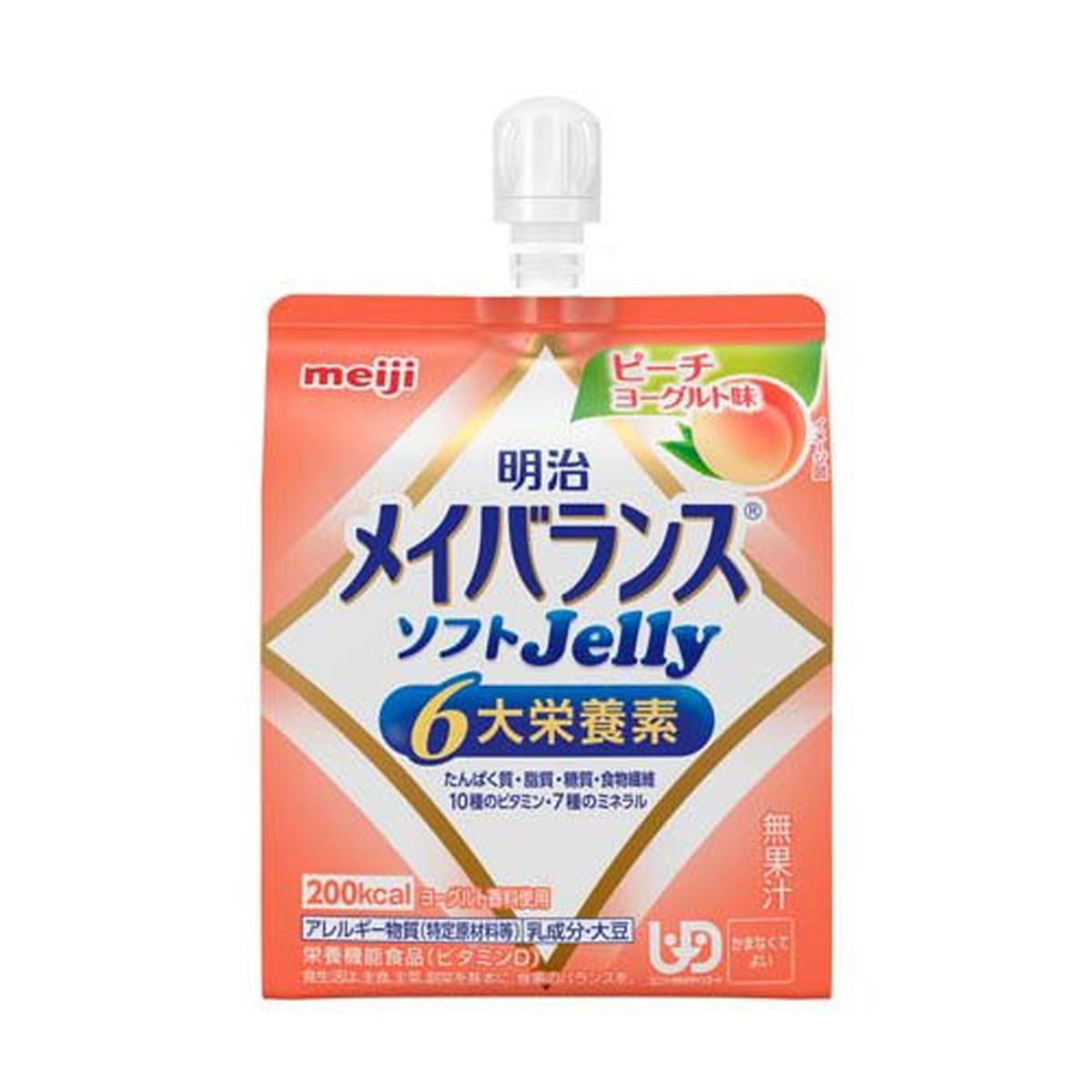 【送料お得・まとめ買い&times;36個セット】明治 メイバランス ソフトJelly ピーチヨーグルト味 125mL 栄養機能食品｜ホームライフ