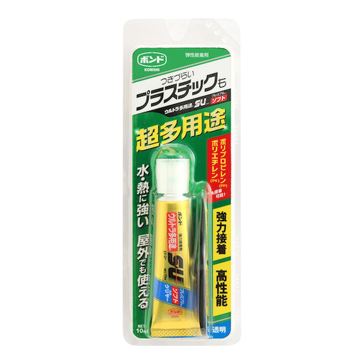 【送料お得・まとめ買い×100個セット】コニシ ボンド ウルトラ多用途SU プレミアムソフト クリヤー 透明 10mL