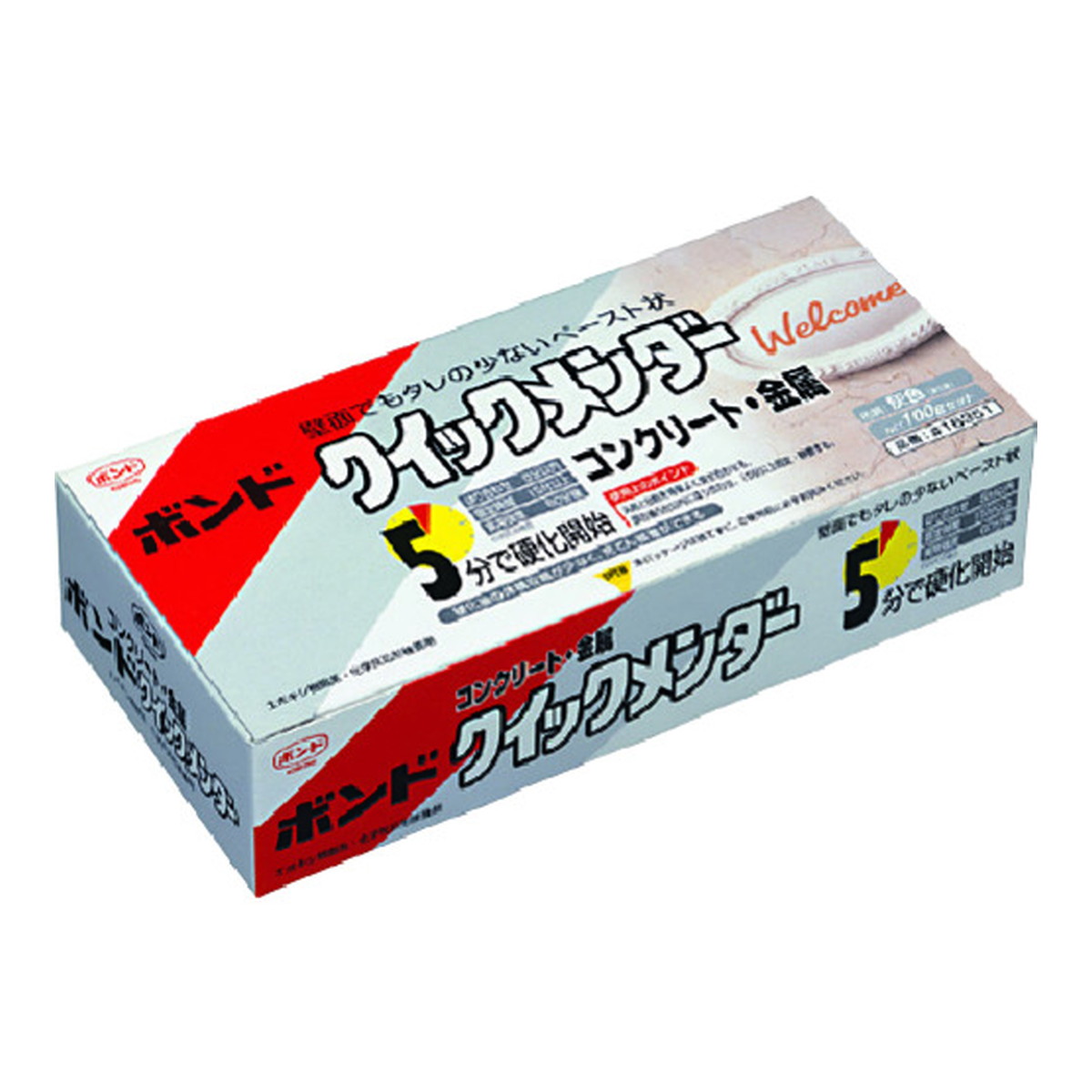 【送料お得・まとめ買い×11個セット】コニシ ボンド #16351 クイックメンダー 100gセット 箱 コンクリート・金属