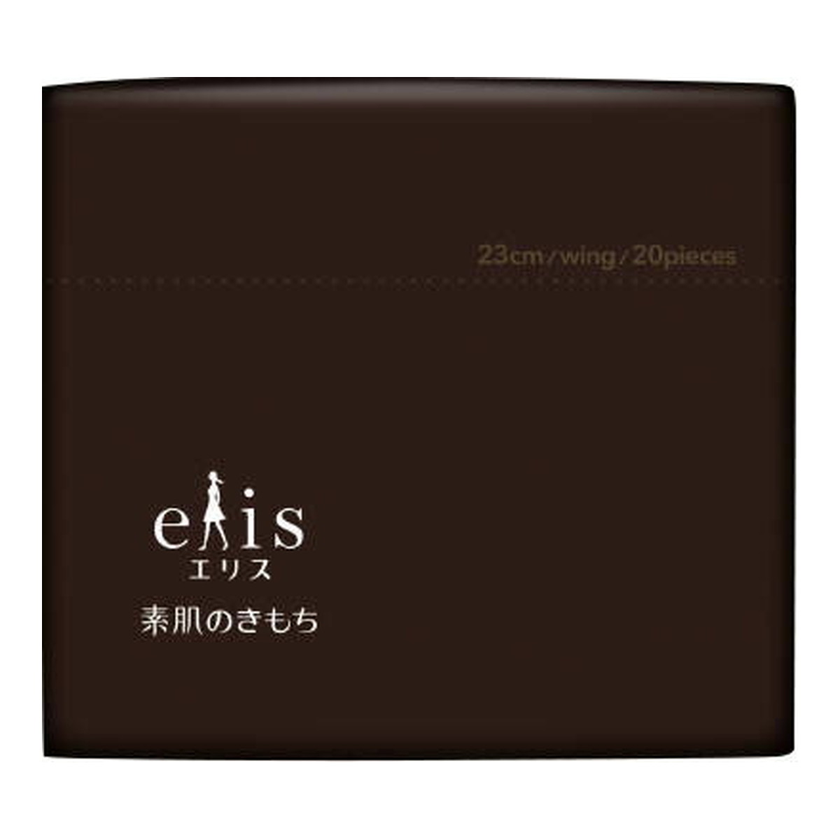 【送料お得・まとめ買い×9個セット】大王製紙 エリエール エリス 素肌のきもち 超スリム シンプルデザイン 多い昼用 羽つき 20枚入 生理用ナプキン