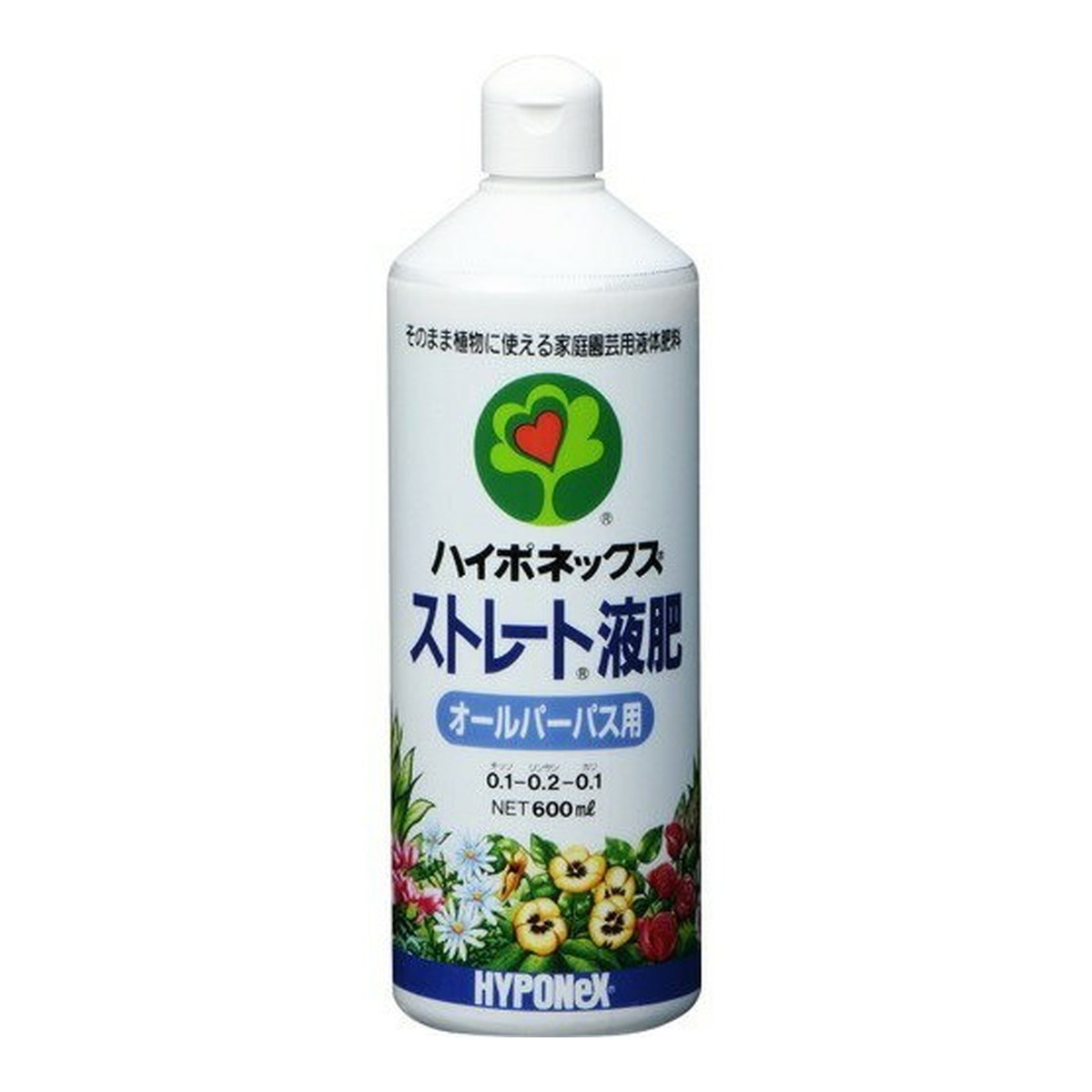【送料お得・まとめ買い×24個セット】ハイポネックス ストレート液肥 オールパーパス用 600mL 液体肥料|ホームライフ