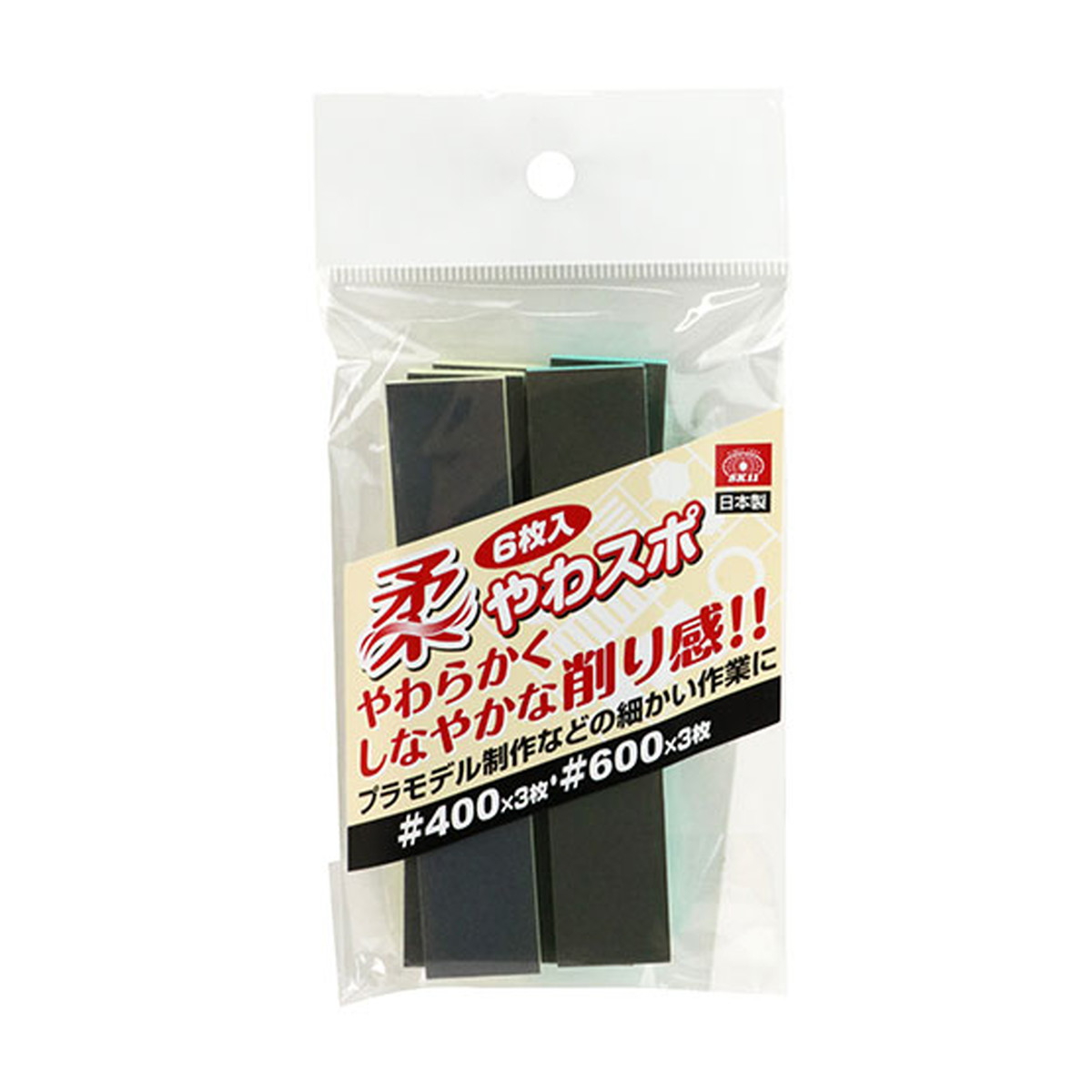 【送料お得・まとめ買い×600個セット】藤原産業 SK11 やわスポ 6枚入 SYS-2 工具 スポンジ