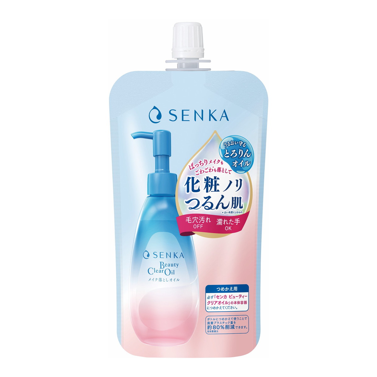 【送料お得・まとめ買い×11個セット】ファイントゥデイ センカ ビューティークリアオイル つめかえ用 160mL クレンジング メイク落としオイル