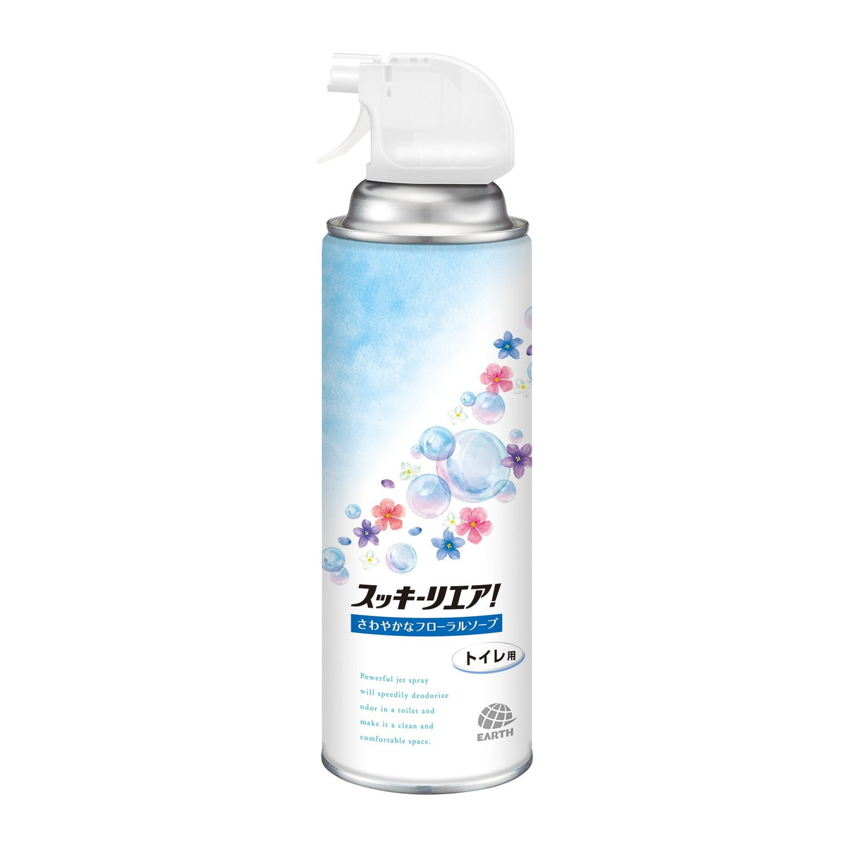 【送料お得・まとめ買い×30個セット】アース製薬 スッキーリエア トイレ用 さわやかなフローラルソープ 350mL トイレ用消臭芳香剤