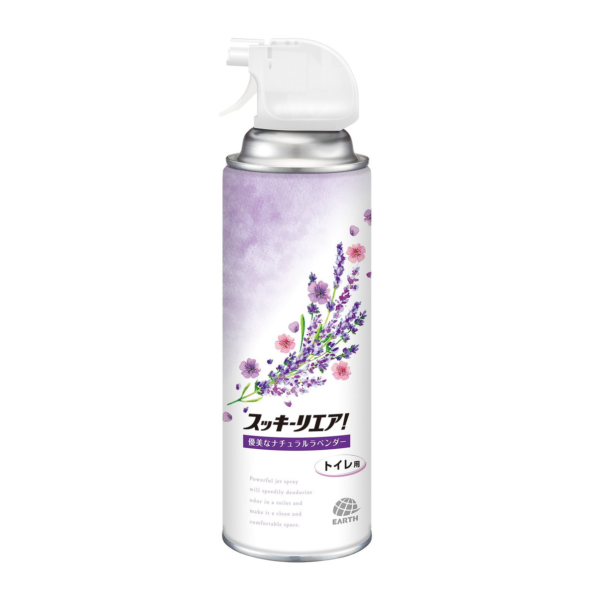 【送料お得・まとめ買い×30個セット】アース製薬 スッキーリエア トイレ用 優美なナチュラルラベンダー 350mL トイレ用消臭芳香剤