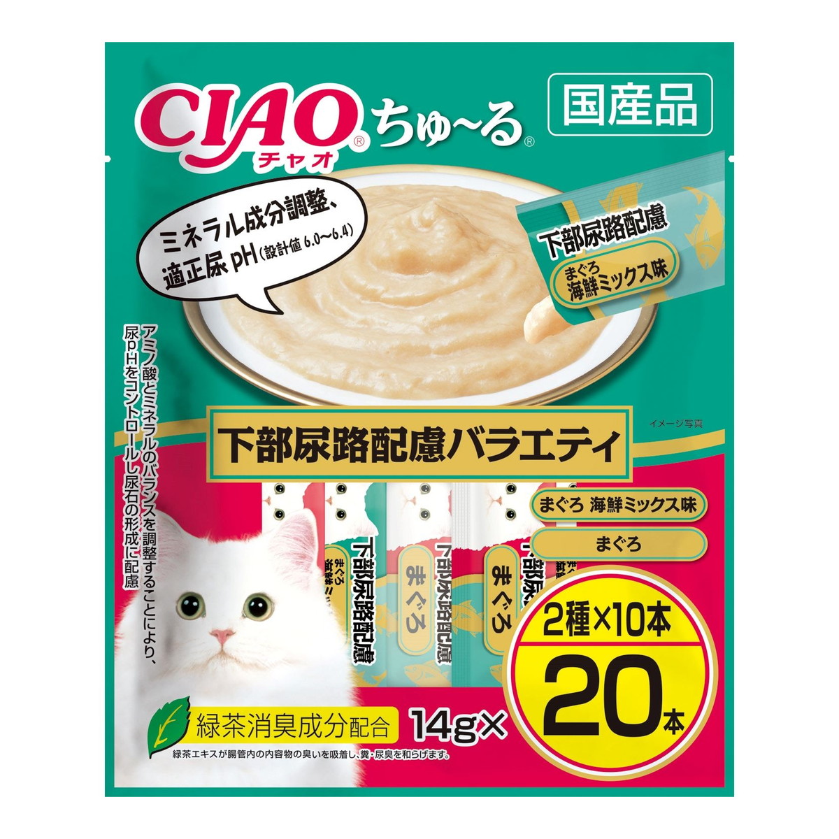 【送料お得・まとめ買い×9個セット】いなば CIAO チャオ ちゅーる 下部尿路配慮バラエティ 14g×20本