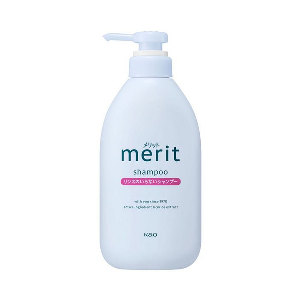 【送料お得・まとめ買い×9個セット】花王 メリット リンスのいらないシャンプー ポンプ 本体 450mL 医薬部外品|ホームライフ