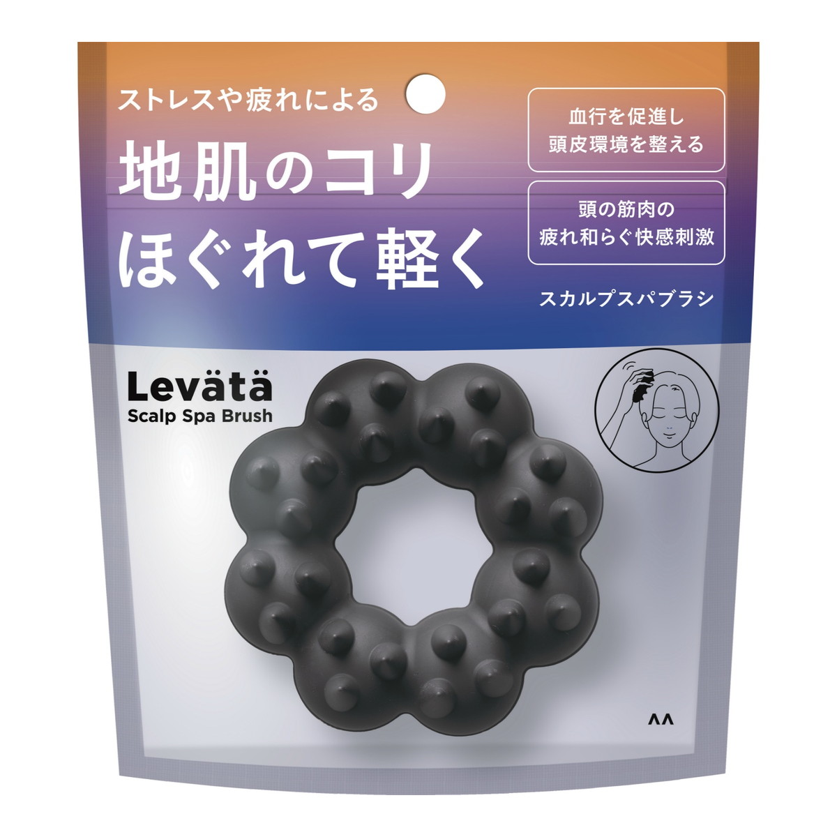 楽天市場】マンダム レバタ スカルプスパブラシ シャンプーブラシ