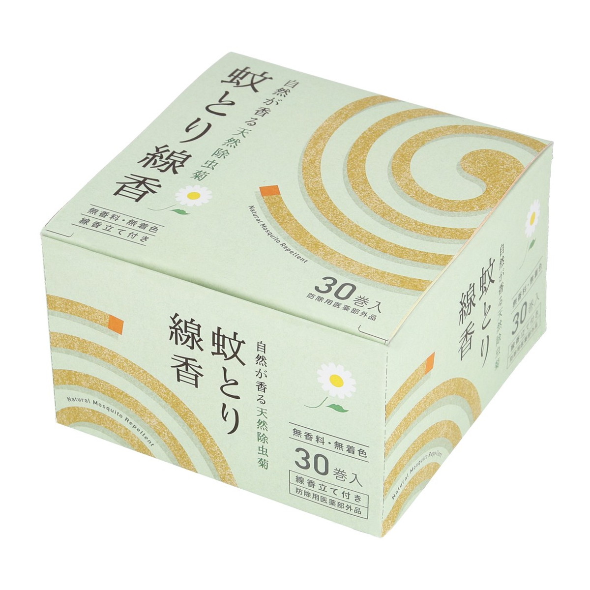 【送料お得・まとめ買い×9個セット】宇部マテリアルズ 自然が香る天然除虫菊 蚊とり線香 30巻