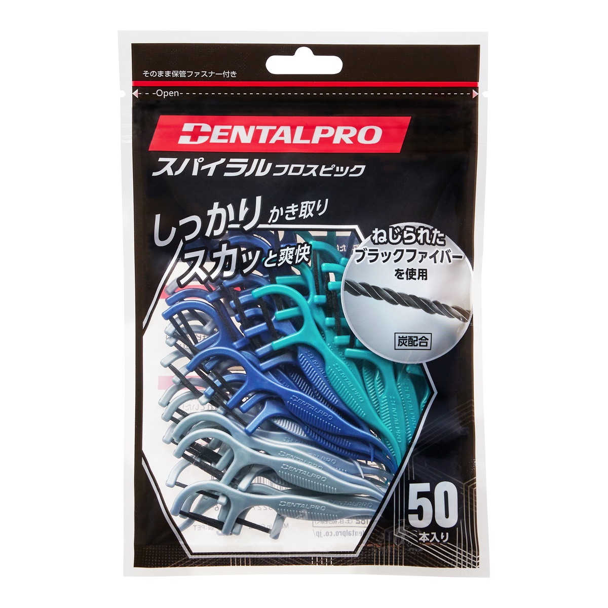 【送料お得・まとめ買い×240個セット】デンタルプロ スパイラル フロスピック 50本入
