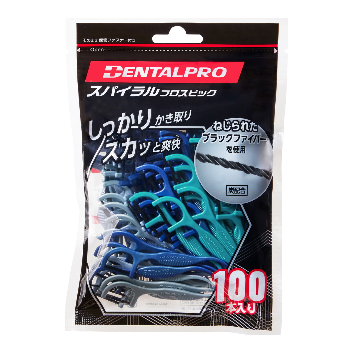 【送料お得・まとめ買い×120個セット】デンタルプロ スパイラル フロスピック 100本入|ホームライフ