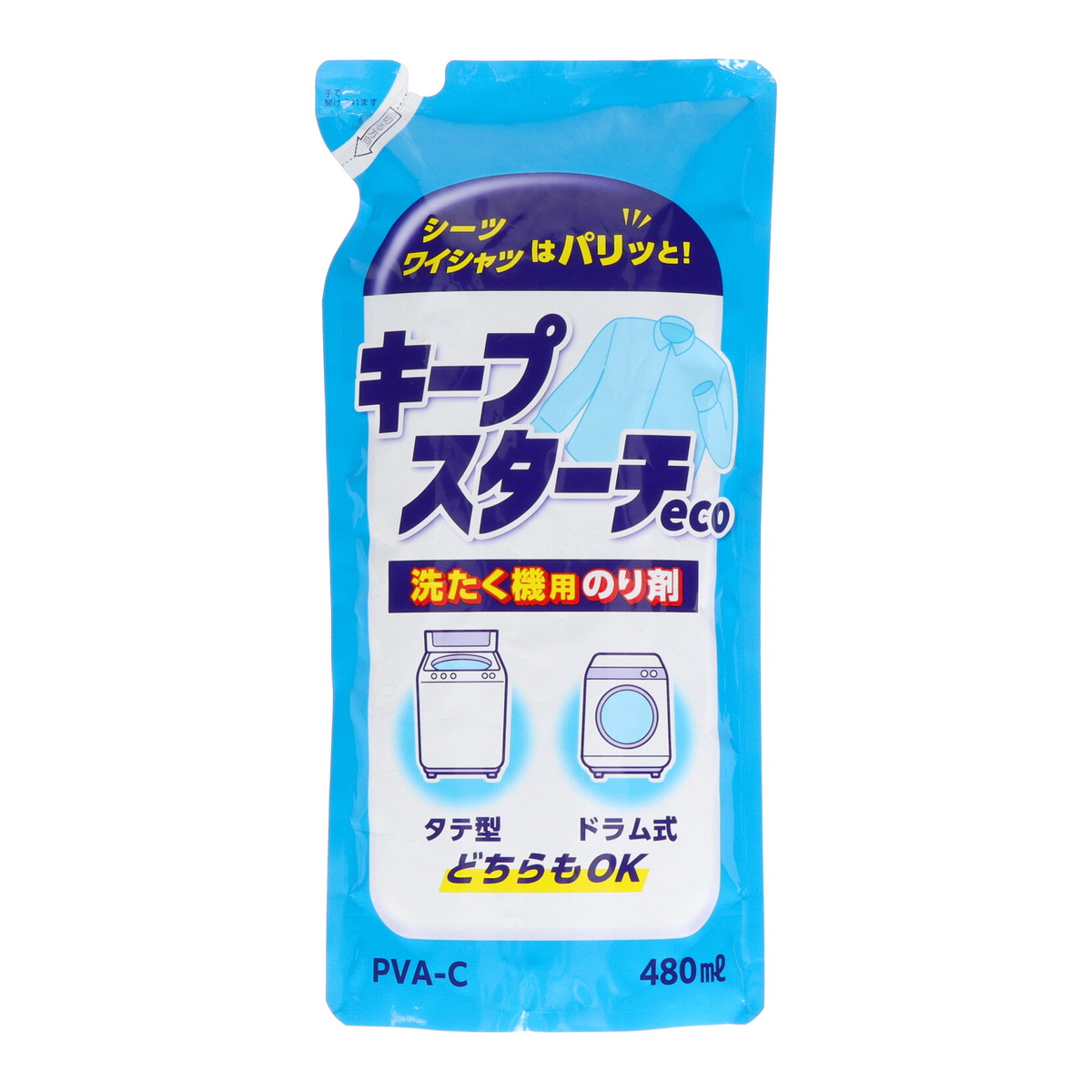 のりっち 楽天市場】大阪糊本舗 キープスターチeco 480mL 洗たく機用のり