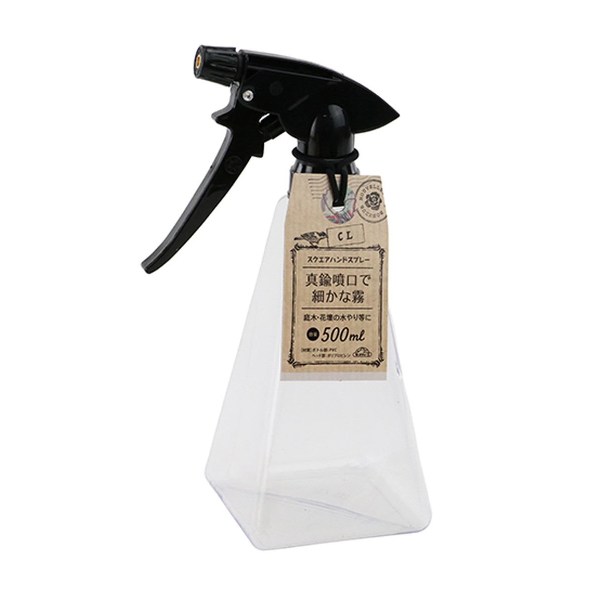 【送料お得・まとめ買い×13個セット】藤原産業 セフティー3 スクエアハンドスプレー 500ml CL クリア