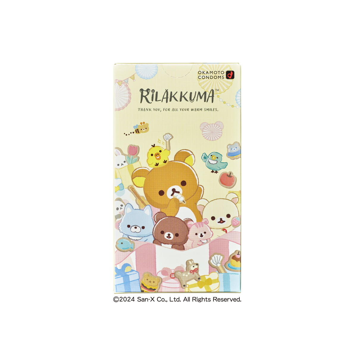 【送料お得・まとめ買い×9個セット】オカモト リラックマ たっぷりゼリー 12コ入 コンドーム 避妊具