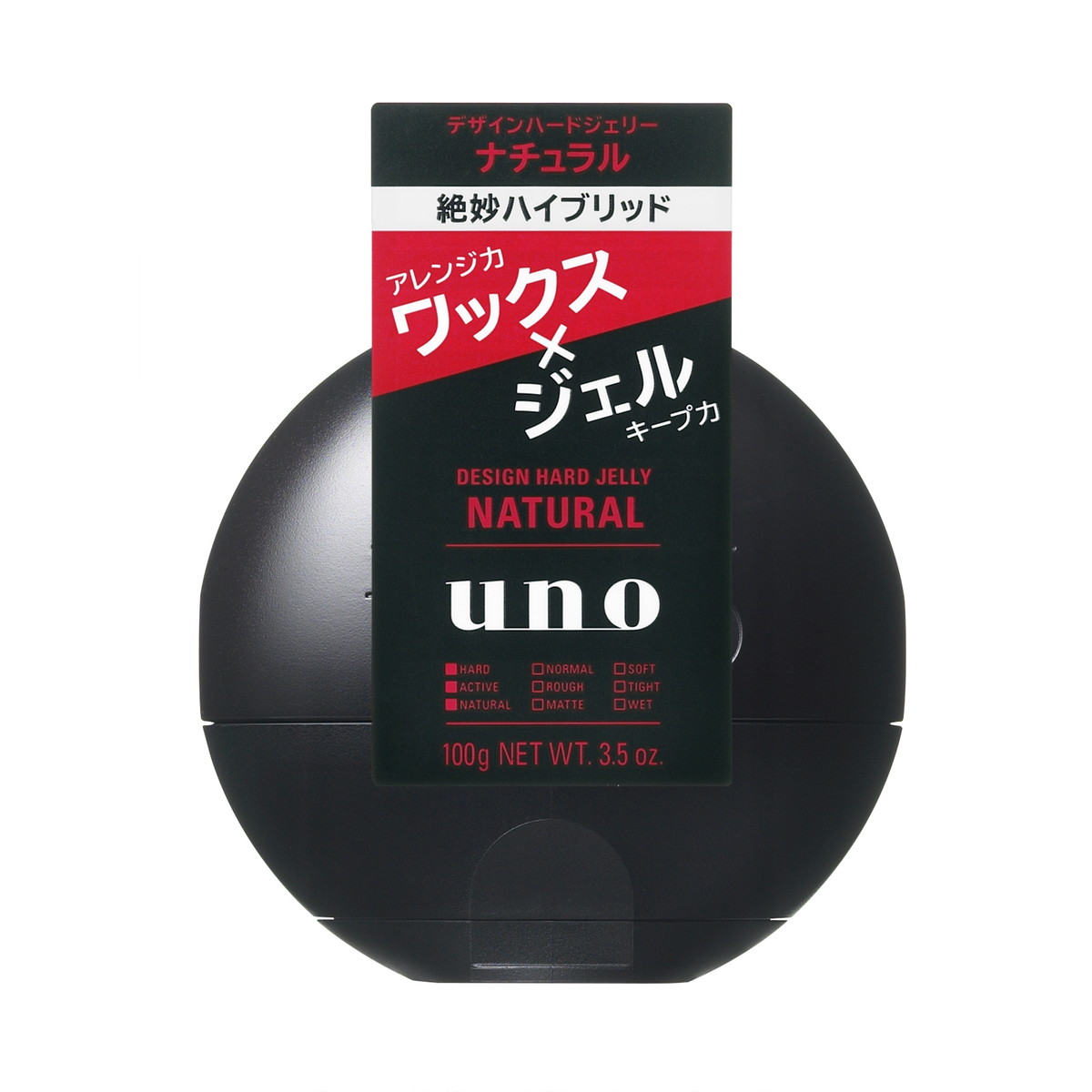 【送料お得・まとめ買い×7個セット】ファイントゥデイ ウーノ デザインハードジェリー ナチュラル 100g スタイリング剤 ワックス ジェル