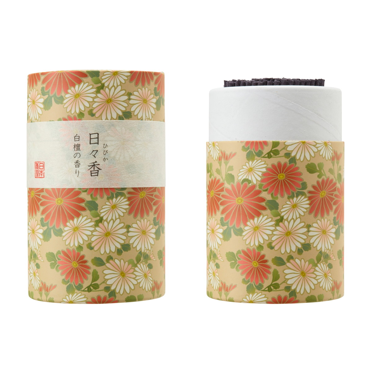 【送料お得・まとめ買い×11個セット】日本香堂 筒型線香 日々香 白檀の香り 95g