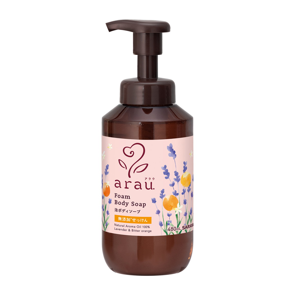【送料お得・まとめ買い×11個セット】サラヤ arau. アラウ 泡ボディソープ 480mL|ホームライフ