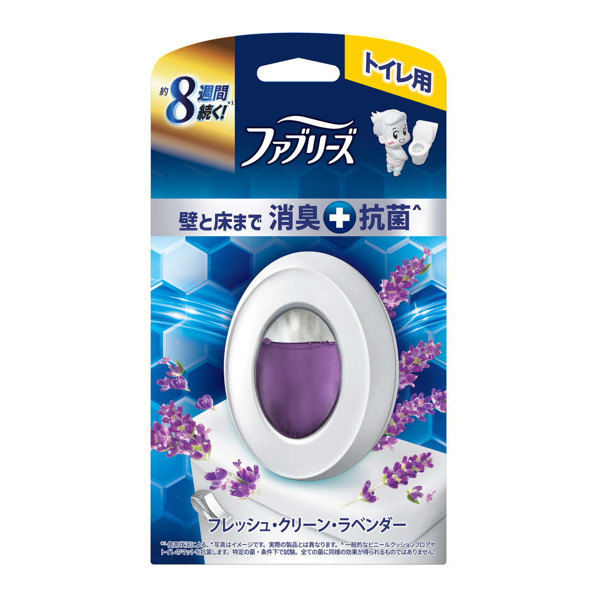 【送料お得・まとめ買い&times;24個セット】P&G ファブリーズ トイレ用 消臭剤 プレミアムシリーズ 抗菌 フレッシュクリーンラベンダー 6mL｜ホームライフ
