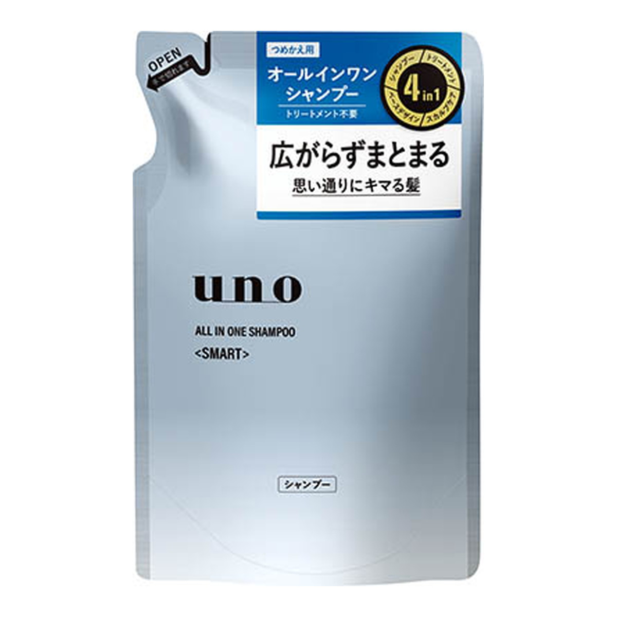 【送料お得・まとめ買い×11個セット】ウーノ オールインワンシャンプー スマート つめかえ用 400mL|ホームライフ