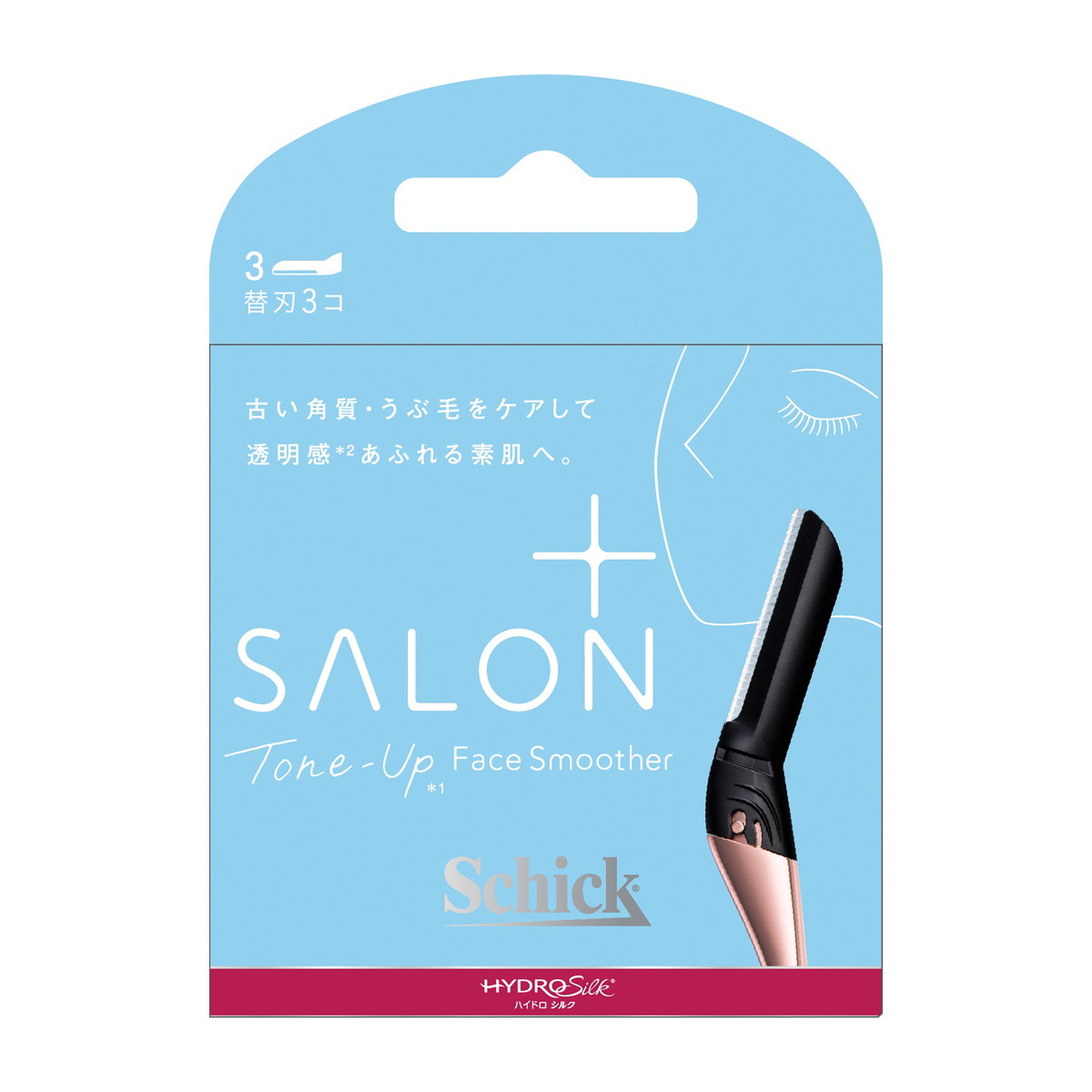 【送料お得・まとめ買い×7個セット】シック ハイドロシルク サロンプラス トーンアップ フェイススムーサー 替刃 3コ入 6,722円
