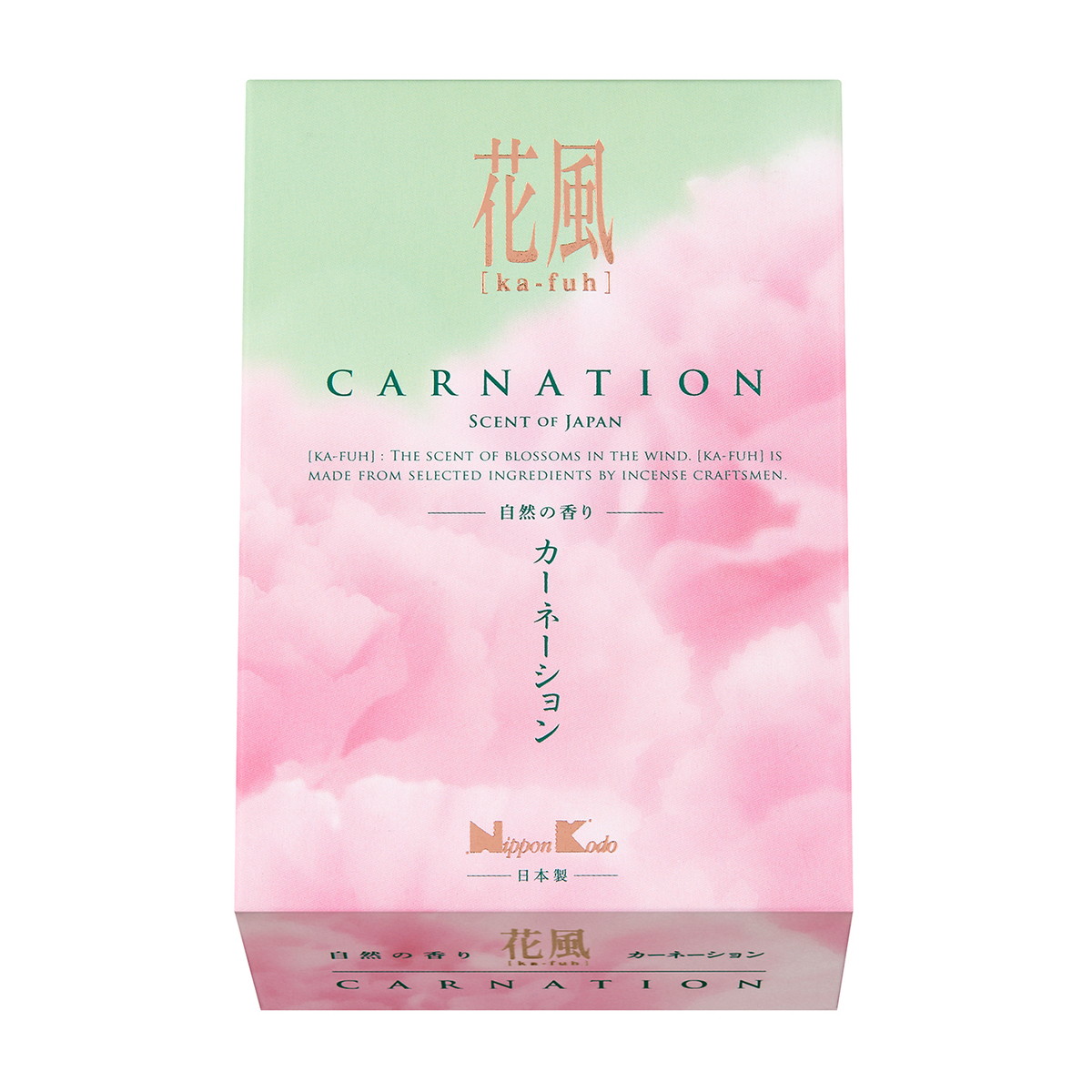 【送料お得・まとめ買い×80個セット】日本香堂 花風 カーネーション ミニ 75g 線香|ホームライフ